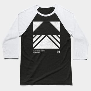 Tangerine Dream / Stratosfear / Minimal Graphic Design Tribute Baseball T-Shirt